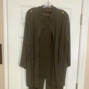 Chico's 3 Piece Set Travelers Collection Safari Jacket, Tank, and Pants Size 3